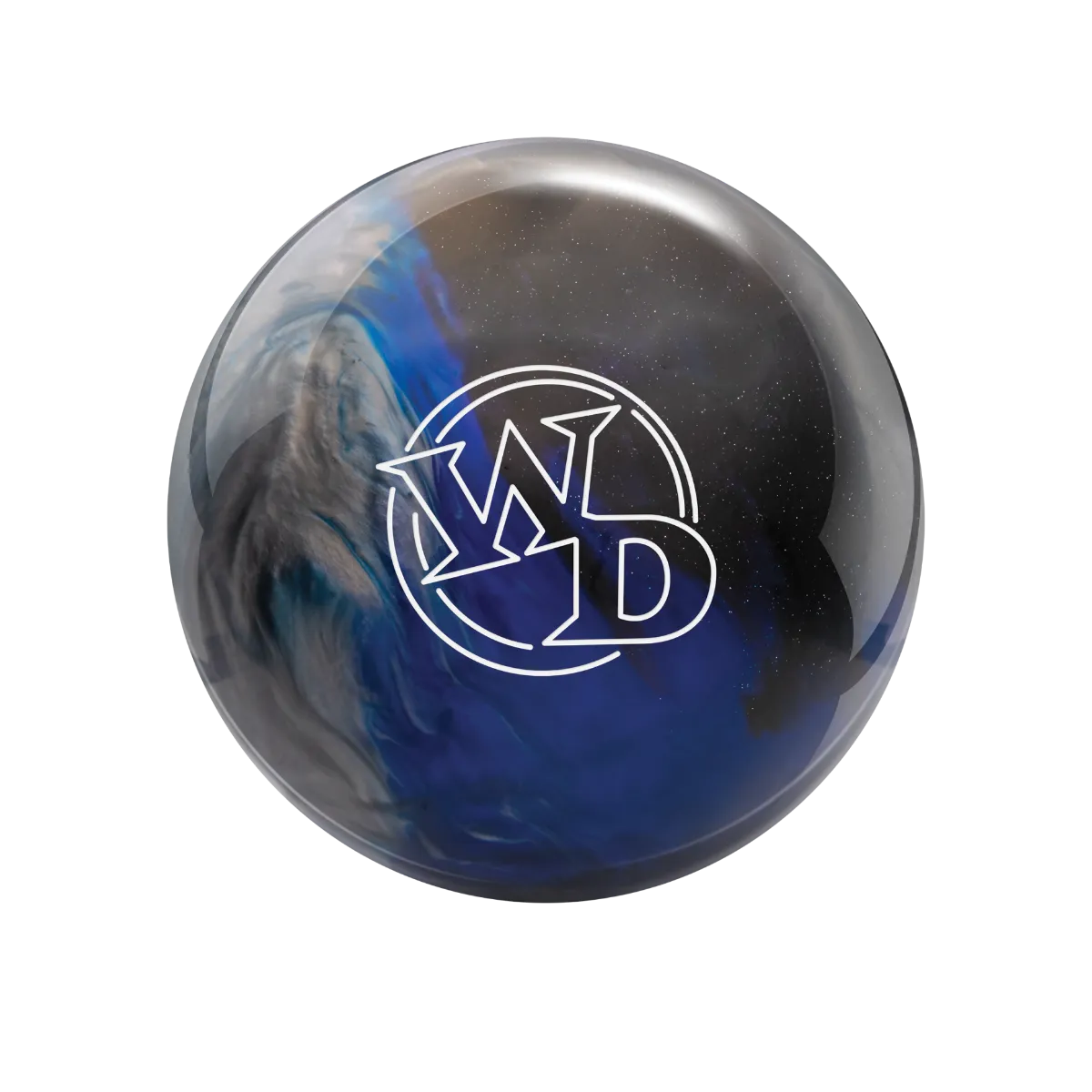 Polyester Bowling Ball - Columbia WD - Blue/Black/Silver