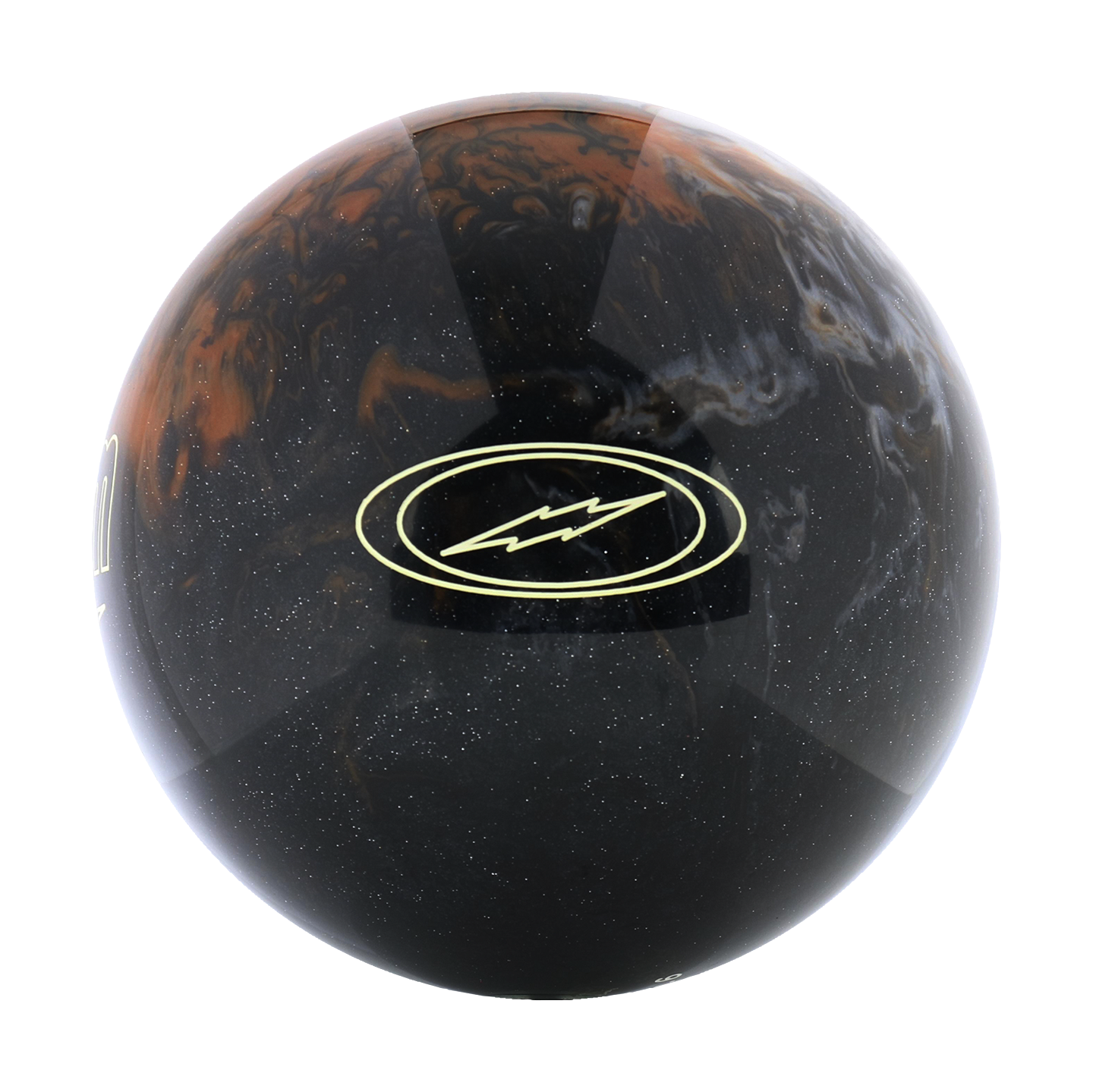 Polyester Bowling Ball - Storm Spot On - Black / Silver / Caramel