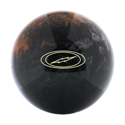 Polyester Bowling Ball - Storm Spot On - Black / Silver / Caramel