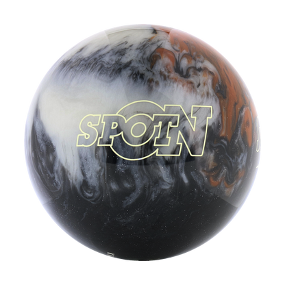 Polyester Bowling Ball - Storm Spot On - Black / Silver / Caramel