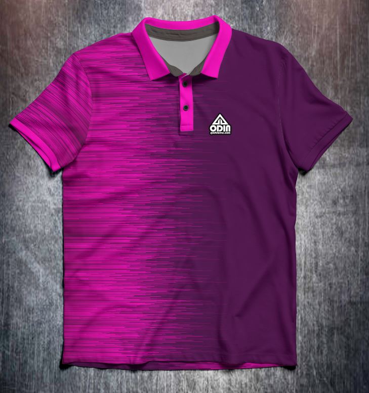 Pink Purple Lines Tenpin Bowling Shirt and Apparel