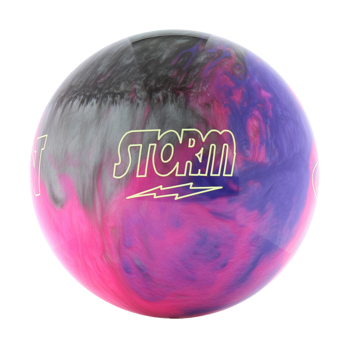 Polyester Bowling Ball - Storm Spot On - Pink / Purple / Silver