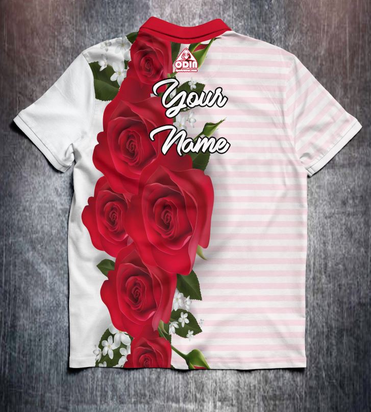 Red Roses Tenpin Bowling Shirt and Apparel