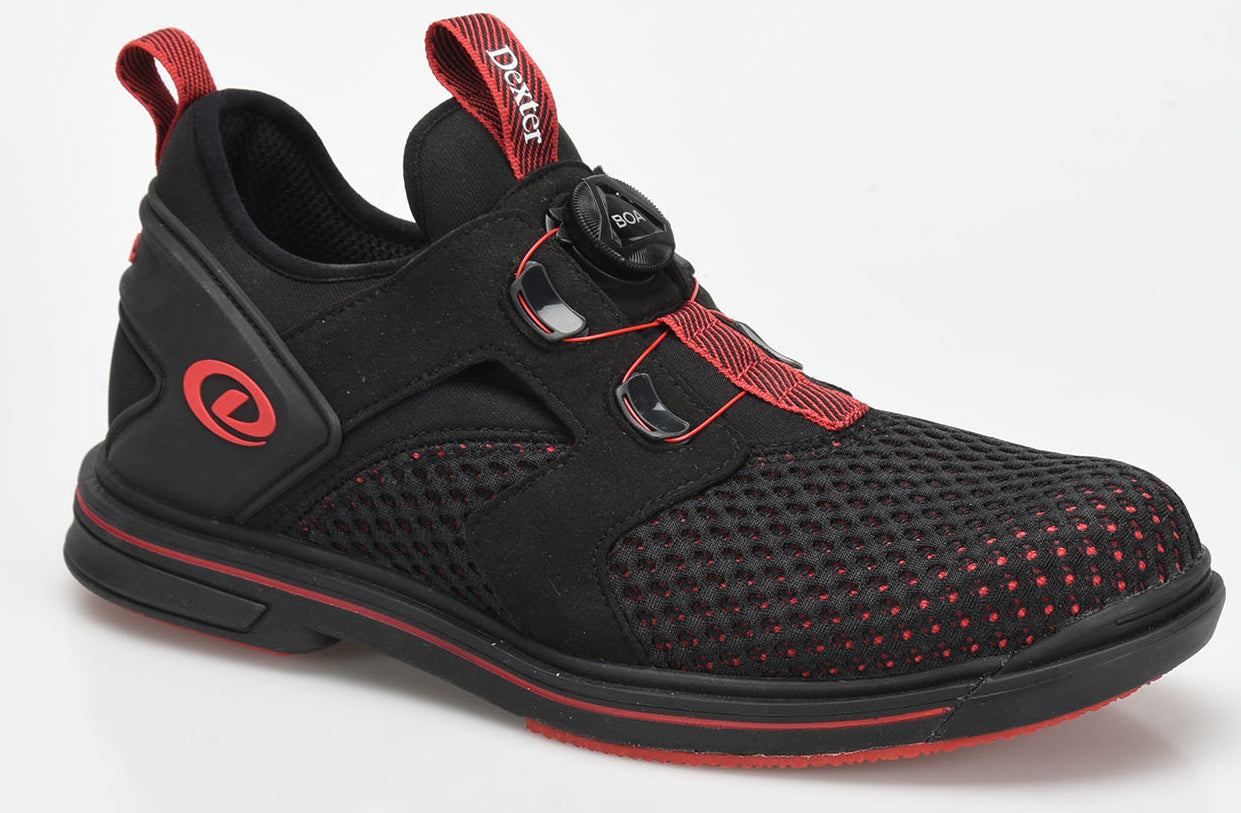 Dexter DexLite Pro BOA Black Red Right Handed Bowling Shoes StrikeZone Proshop