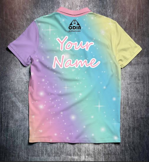 Pastel Rainbow Tenpin Bowling Shirt and Apparel